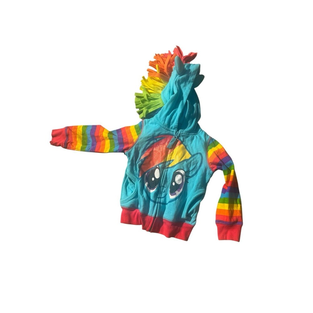 My Little Pony rainbow zip up hoodie 3T